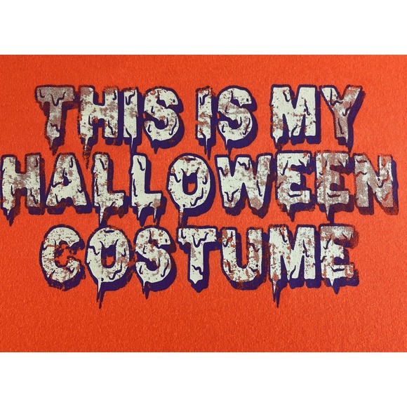 Celebrate HALLOWEEN "This Is My Halloween Costume" Glow In Dark! Shirt Men's XXL - Picture 4 of 5